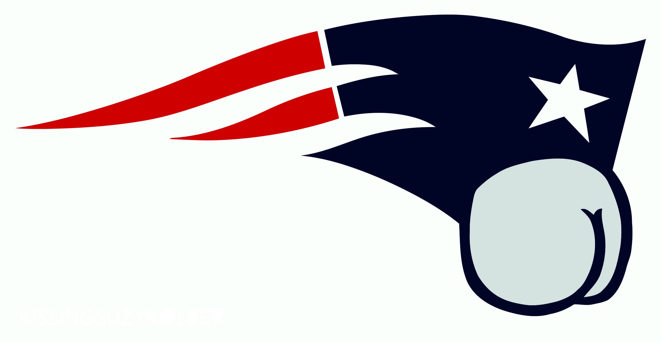 New England Patriots Butts Logo fabric transfer